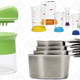 OXO Spiralizer, $11 | OXO Magnetic Measuring Cup Set, $15 | OXO Nesting Measuring Beaker Set, $15